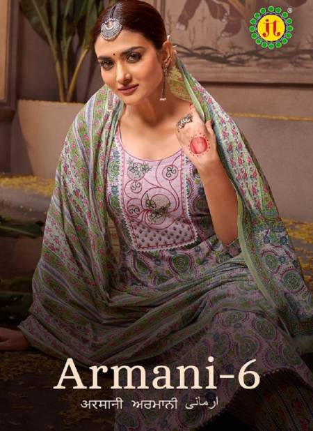Jt Armani Vol 6 Slub Printed Dress Material Wholesale Shop In Surat